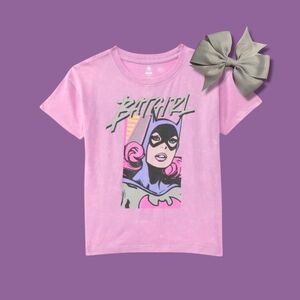NWT • Batgirl • Short Sleeve Tee + FREE Hair Bow Included • Toddler 3T